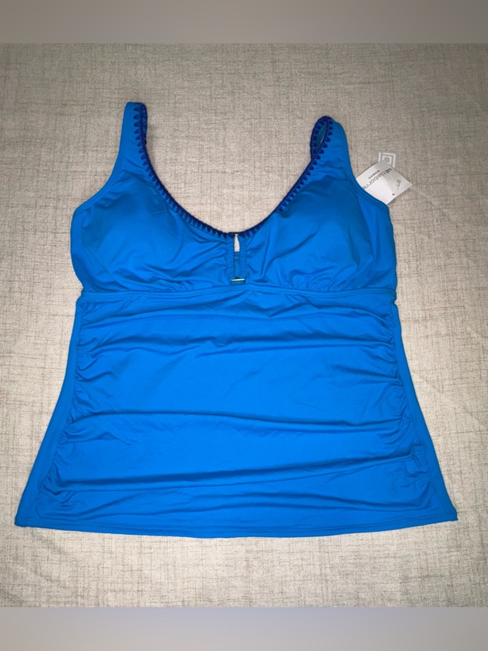 Liz Claiborne Bright Blue Tankini Top